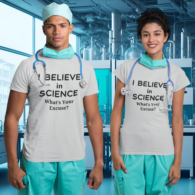 Believe in Science What's Your Excuse Vaccine BLK T-Shirt (Believe in Science What's Your Excuse Vaccine BLK T-Shirt)