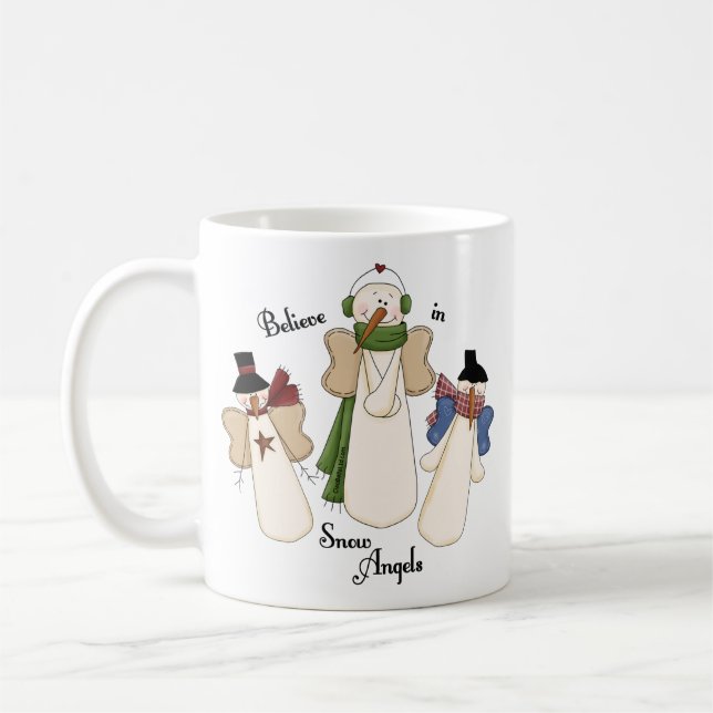 Believe In Snow Angels Coffee Mug (Left)