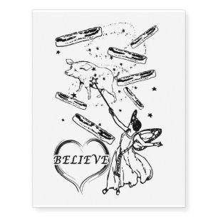Believe in the Bacon Fairy Temporary Tattoos