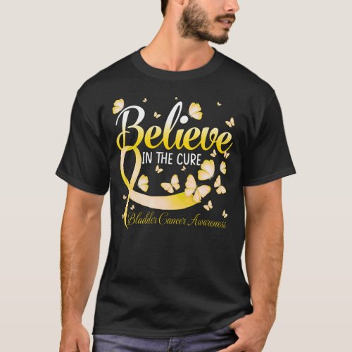 Believe In The Cure Bladder Cancer Awareness Butte T_Shirt