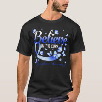 Believe In The Cure Diabetes Awareness Butterfly T-Shirt