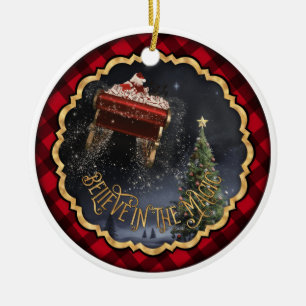 Believe in the Magic Ceramic Ornament