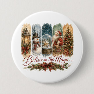 Believe in the Magic Christmas Button