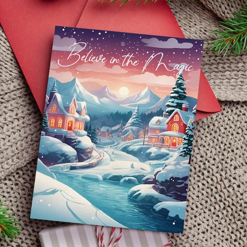 Believe in the Magic Christmas Holiday Card