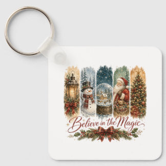 Believe in the Magic Christmas Keychain