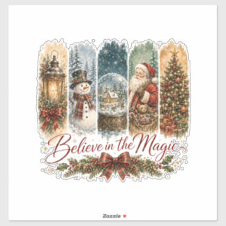Believe in the Magic Christmas Sticker