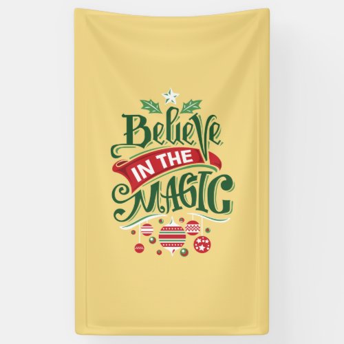 Believe in the Magic Christmas Typography Banner