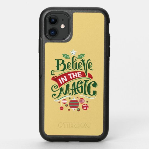 Believe in the Magic Christmas Typography OtterBox Symmetry iPhone 11 Case