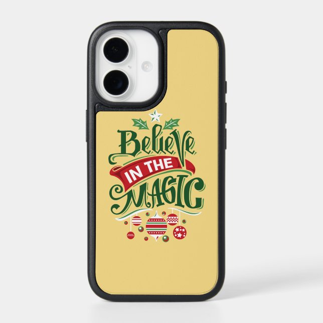 Believe in the Magic Christmas Typography Otterbox iPhone Case (Back)