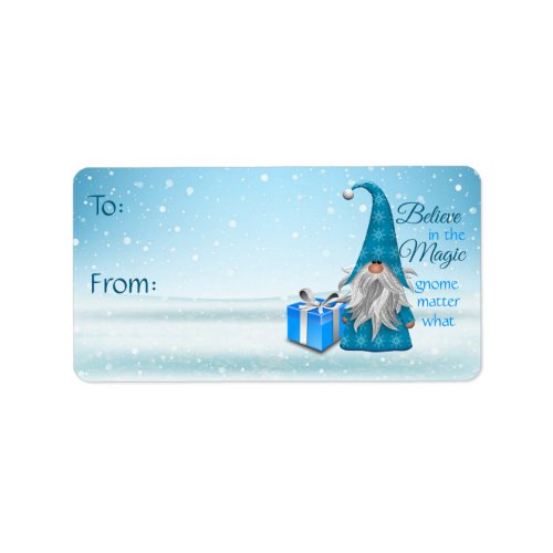 Believe in the Magic Gnome Gift Tags