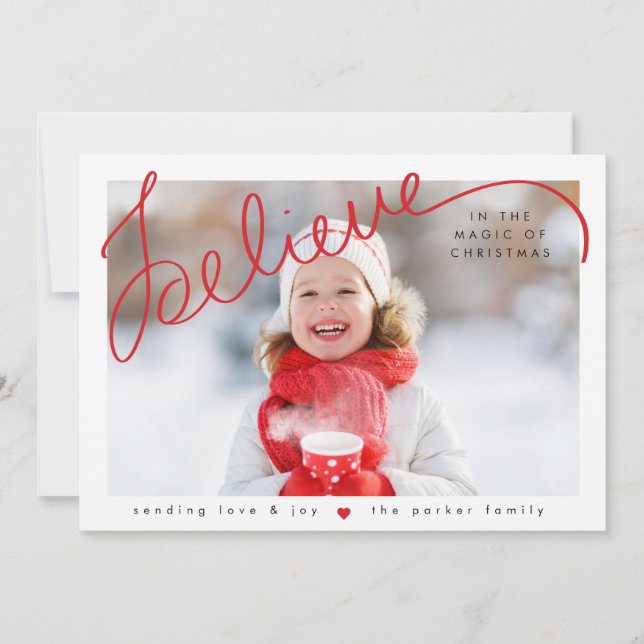 believe in the magic holiday card (Front)