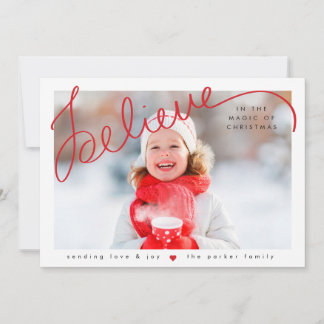 believe in the magic holiday card