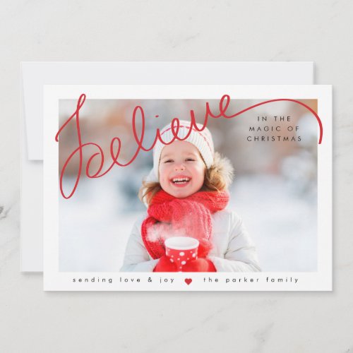 believe in the magic holiday card