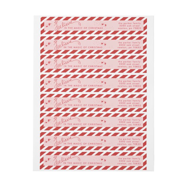 Believe in the Magic of Christmas Address Label (Sheet)