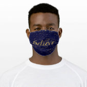 Believe in the magic of Christmas Adult Cloth Face Mask (Worn)