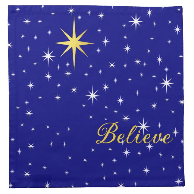 Believe in the Magic of Christmas Cloth Napkin (Front)