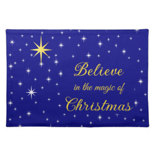 Believe in the Magic of Christmas Cloth Placemat