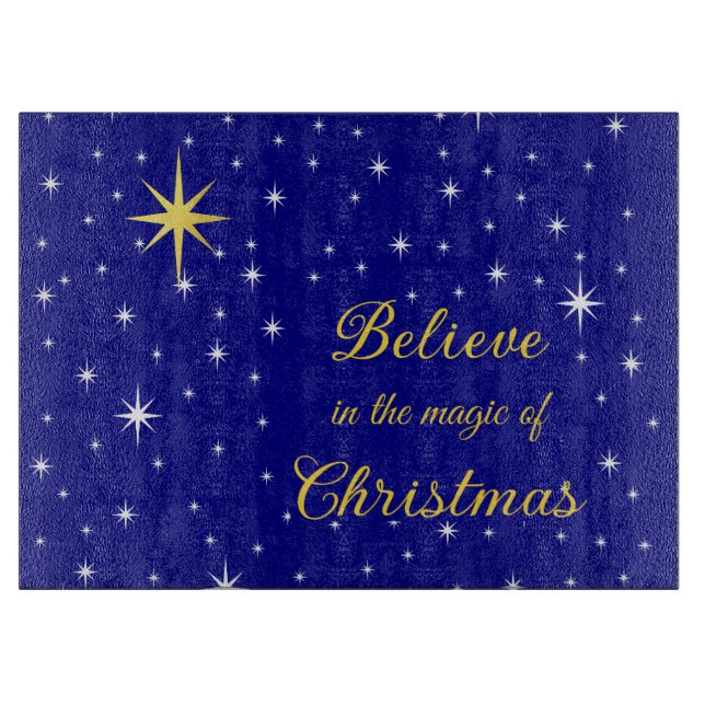 Believe in the Magic of Christmas Cutting Board (Front)