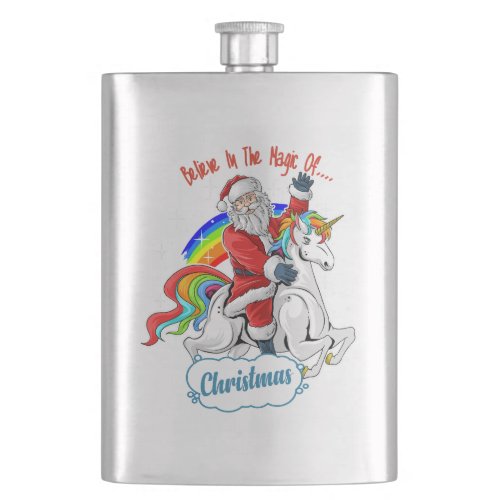 Believe In The Magic Of Christmas  Flask