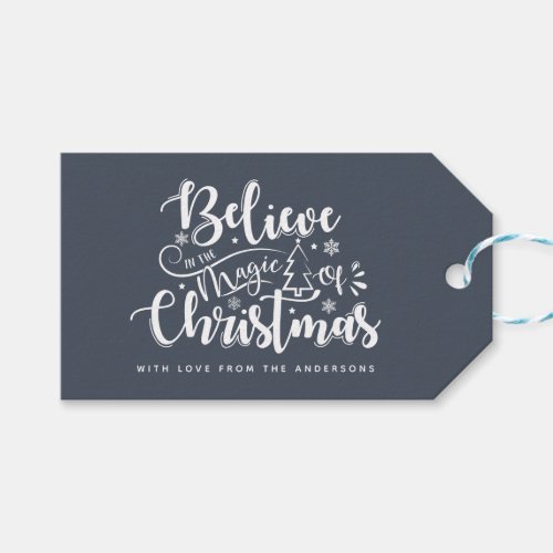 Believe in the Magic of Christmas  Gift Tags