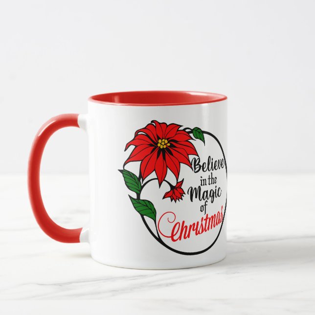 “Believe in the Magic of Christmas” mug (Left)
