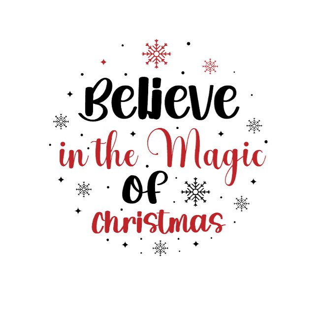 Believe in the Magic of Christmas Ornament Card (Creator Uploaded)