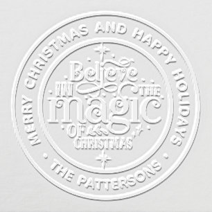 Believe In The Magic Of Christmas Personalized Embosser