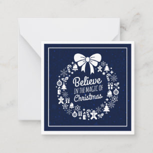 Believe In The Magic Of Christmas Personalized Note Card