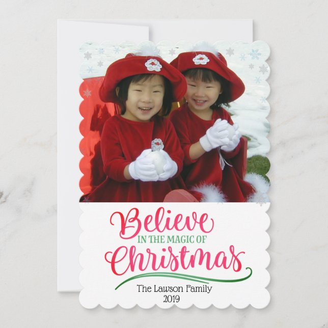 Believe In The Magic Of Christmas Photo (Front)