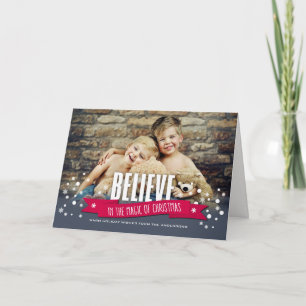 Believe in the Magic of Christmas Photo Card