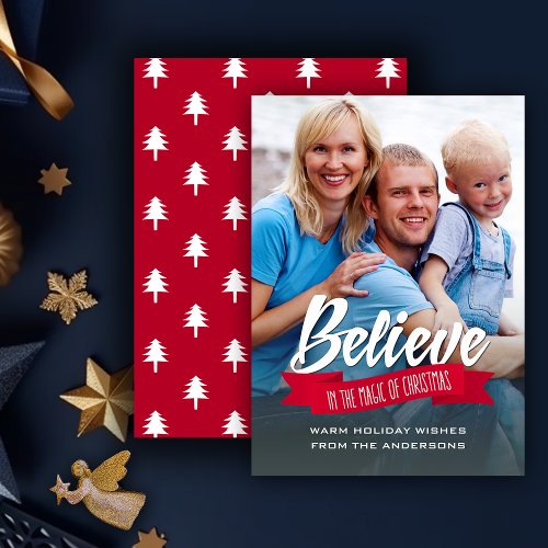 Believe in the Magic of Christmas Photo Cards