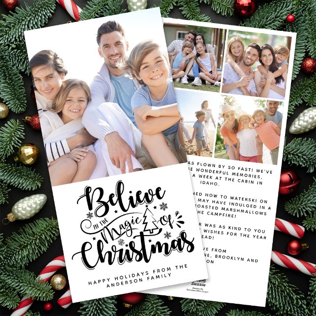 Believe in the Magic of Christmas Photo Holiday Card (Creator Uploaded)