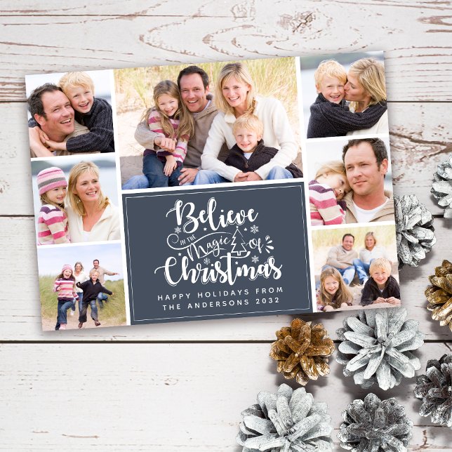 Believe in the Magic of Christmas Photo Holiday Card (Creator Uploaded)