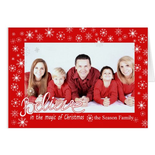 Believe in the magic of Christmas Photocard