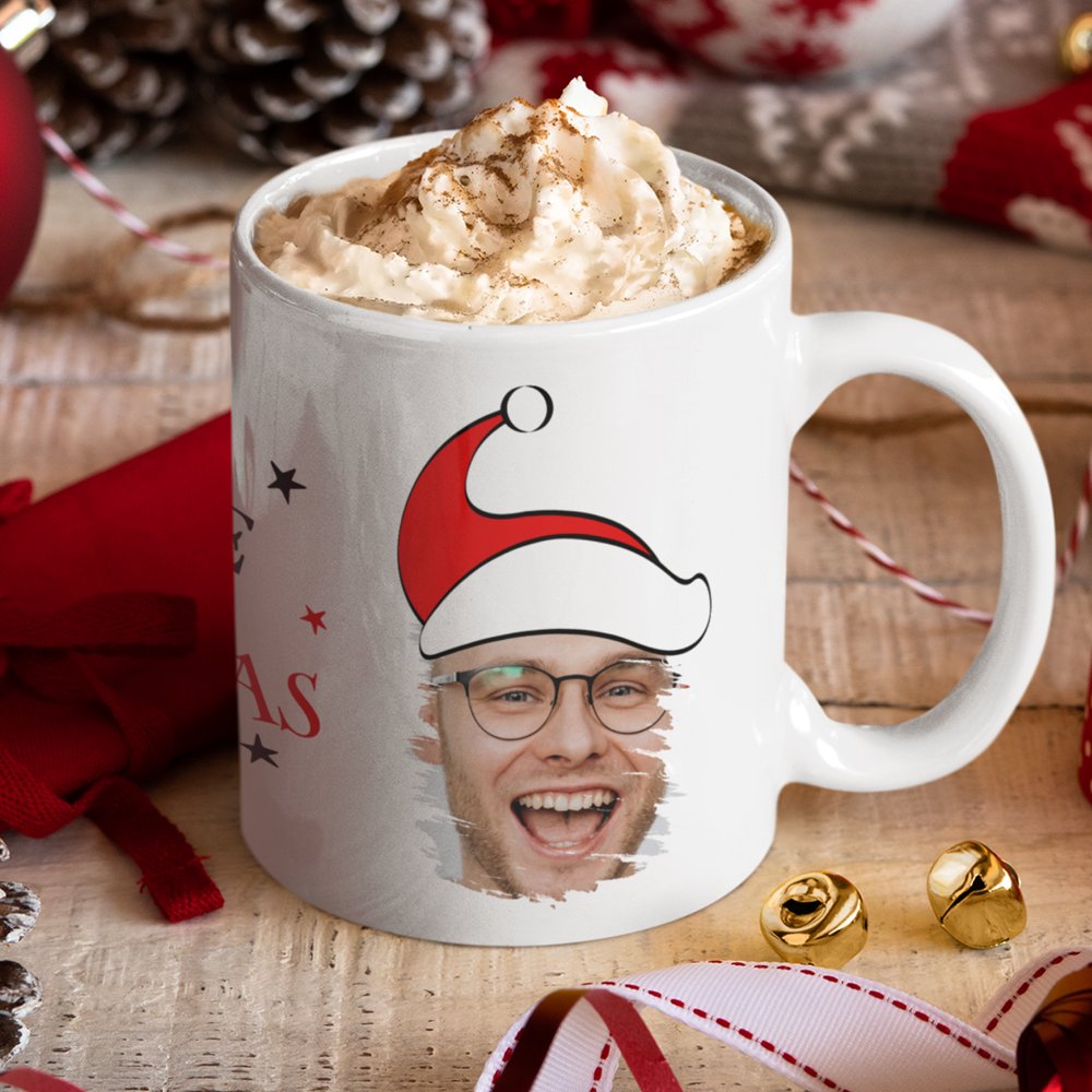 Discover Believe In The Magic Of Christmas Santa Custom Photo Coffee Mug