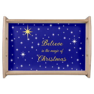Believe in the Magic of Christmas serving tray