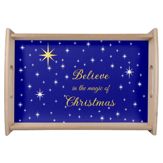 Believe in the Magic of Christmas serving tray (Front)
