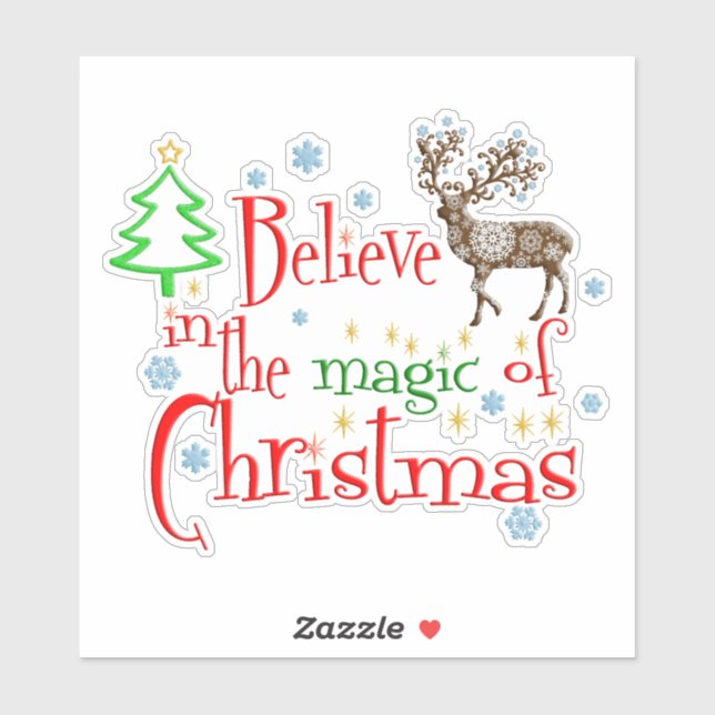 Believe In the Magic of Christmas Sticker (Sheet)