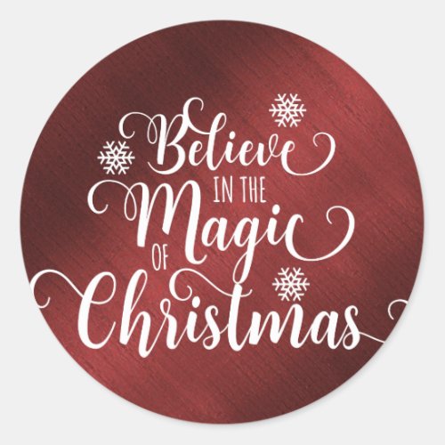 Believe in the Magic of Christmas Sticker