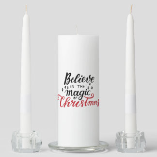 Believe in the Magic of Christmas Unity Candle Set