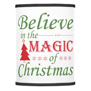 Believe In The Magic Of Christmas Xmas Tree Matchi Lamp Shade