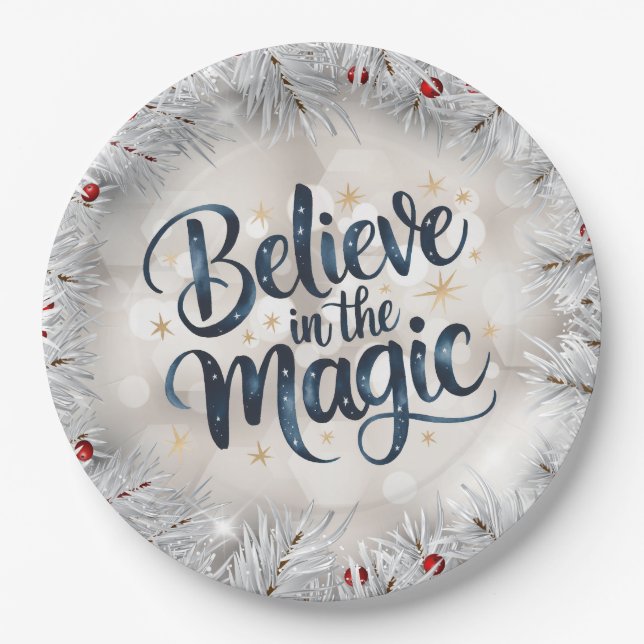 Believe in the Magic Paper Plates (Front)