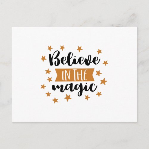 Believe in the Magic Postcard
