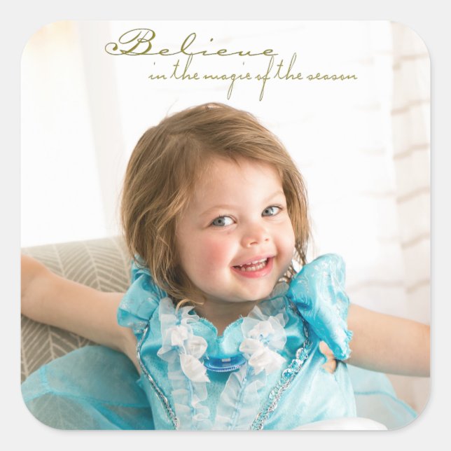 Believe in the magic square sticker (Front)