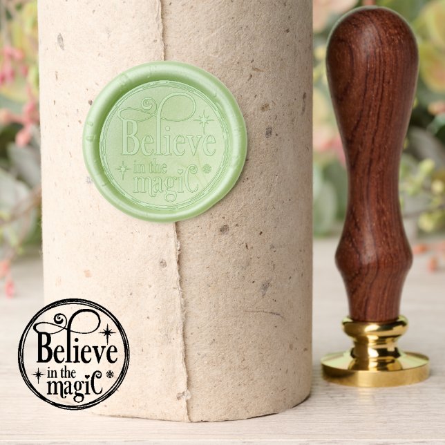 Believe In The Magic Whimsical Christmas  Wax Seal Stamp (Believe In The Magic Whimsical Christmas Wax Seal Stamp)