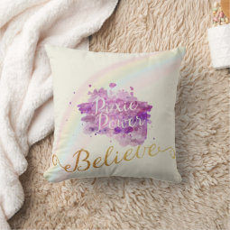 Believe In The Power of Pixies Pillow | Zazzle