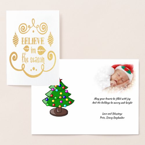 Believe in the Season Christmas Holiday ZSSPG Foil Card