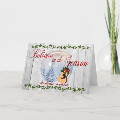 Believe in the Season Nashville Christmas Card