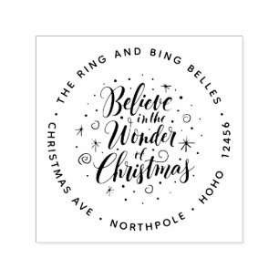 Believe in the Wonder of Christmas Christian Magic Self-inking Stamp