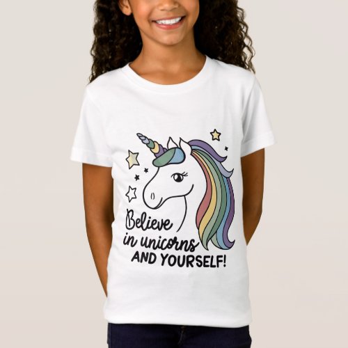 Believe in Unicorns and Yourself T_Shirt
